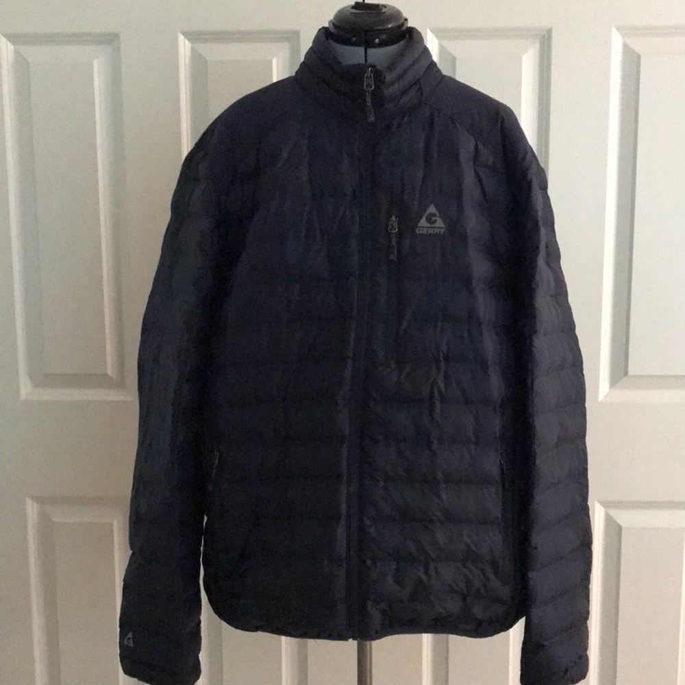 Gerry Men's Navy Blue Lightweight Quilted Puffer Jacket Coat XXL